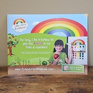 Today I Ate A Rainbow Magnetic Chart With Magnets And Book Kit NWOT